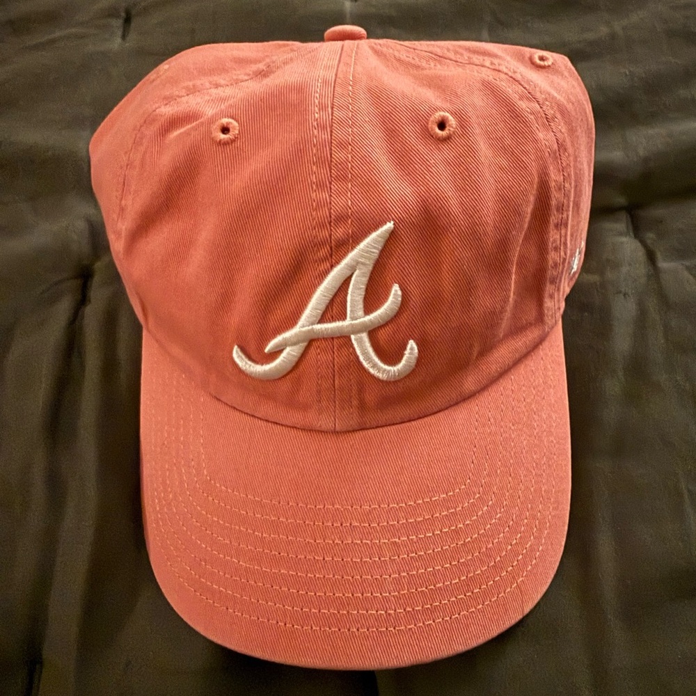 47 Clean Up Atlanta Braves Dad Hat Sedona Pink Limited Edition Adjustable NWOT - Picture 3 of 6